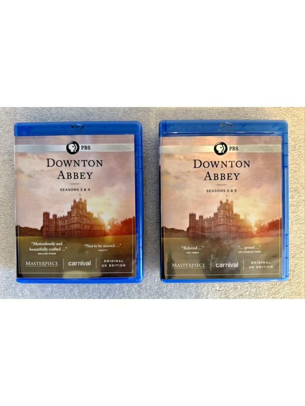 PBS Downton Abbey BLU-RAY Season 3,4,5,6 Original UK Edition 16 Mint Discs Bonus